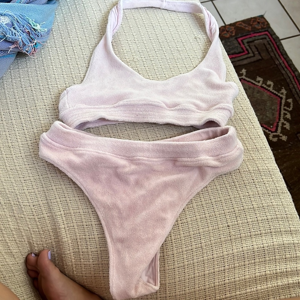 Frankie’s bikini terry cloth set